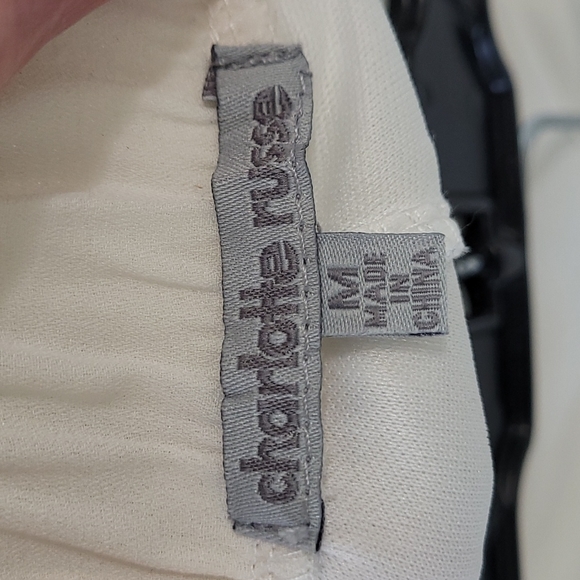 Charlotte Russe white sheer pants with built in shorts. - Picture 4 of 8